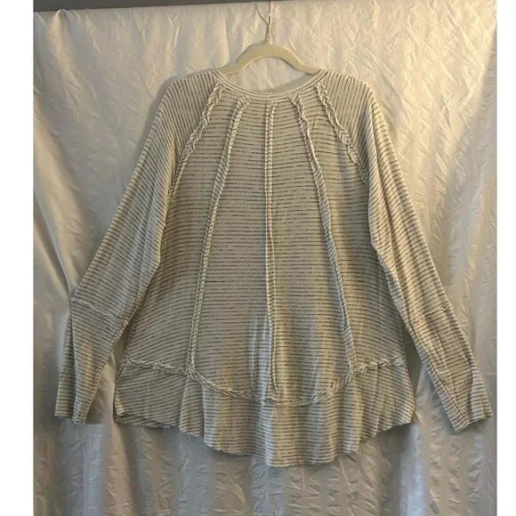 Knox Rose Boho Style Striped Shirt - Picture 2 of 3